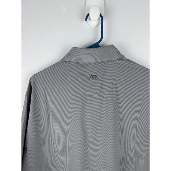 Onward Reserve Mens L Mizzou Tigers White Blue  Stripe Polo Shirt New Missouri - Picture 8 of 11